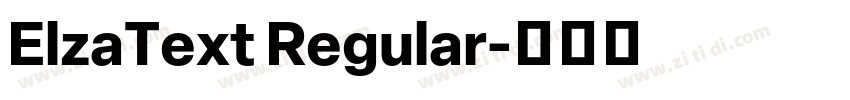 ElzaText Regular字体转换